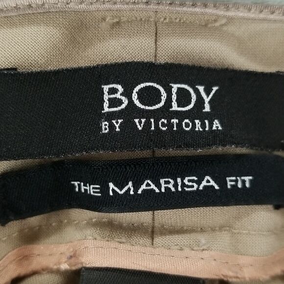 🎁5/$25 Body by Victoria Pants Women's Size 6 Marisa Fit Wide Leg Tan - Picture 4 of 9